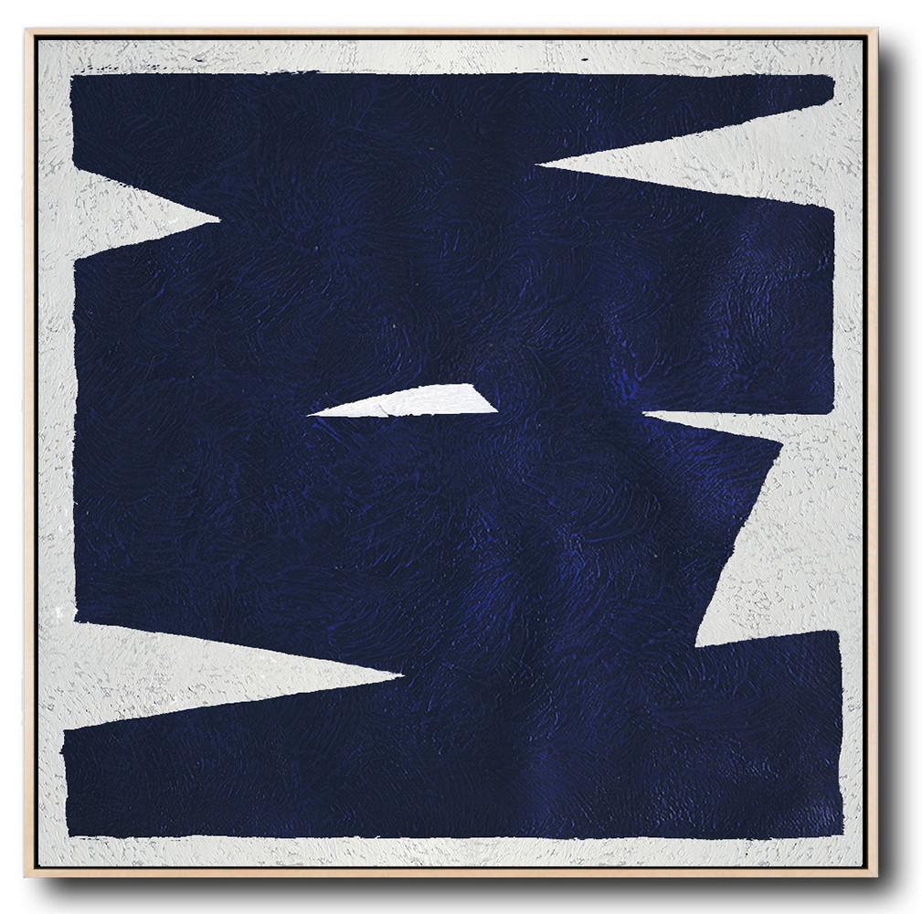 Navy and White Painting #NV30A - Click Image to Close